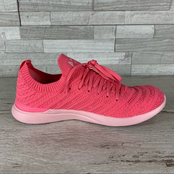 APL Techloom Wave EUC Size 7 Taffy/Pink Sneakers - Picture 9 of 10